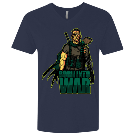 T-Shirts Midnight Navy / X-Small Born Into War Men's Premium V-Neck