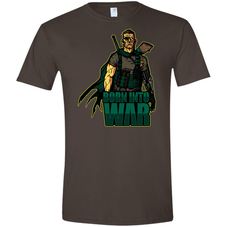 T-Shirts Dark Chocolate / S Born Into War Men's Semi-Fitted Softstyle