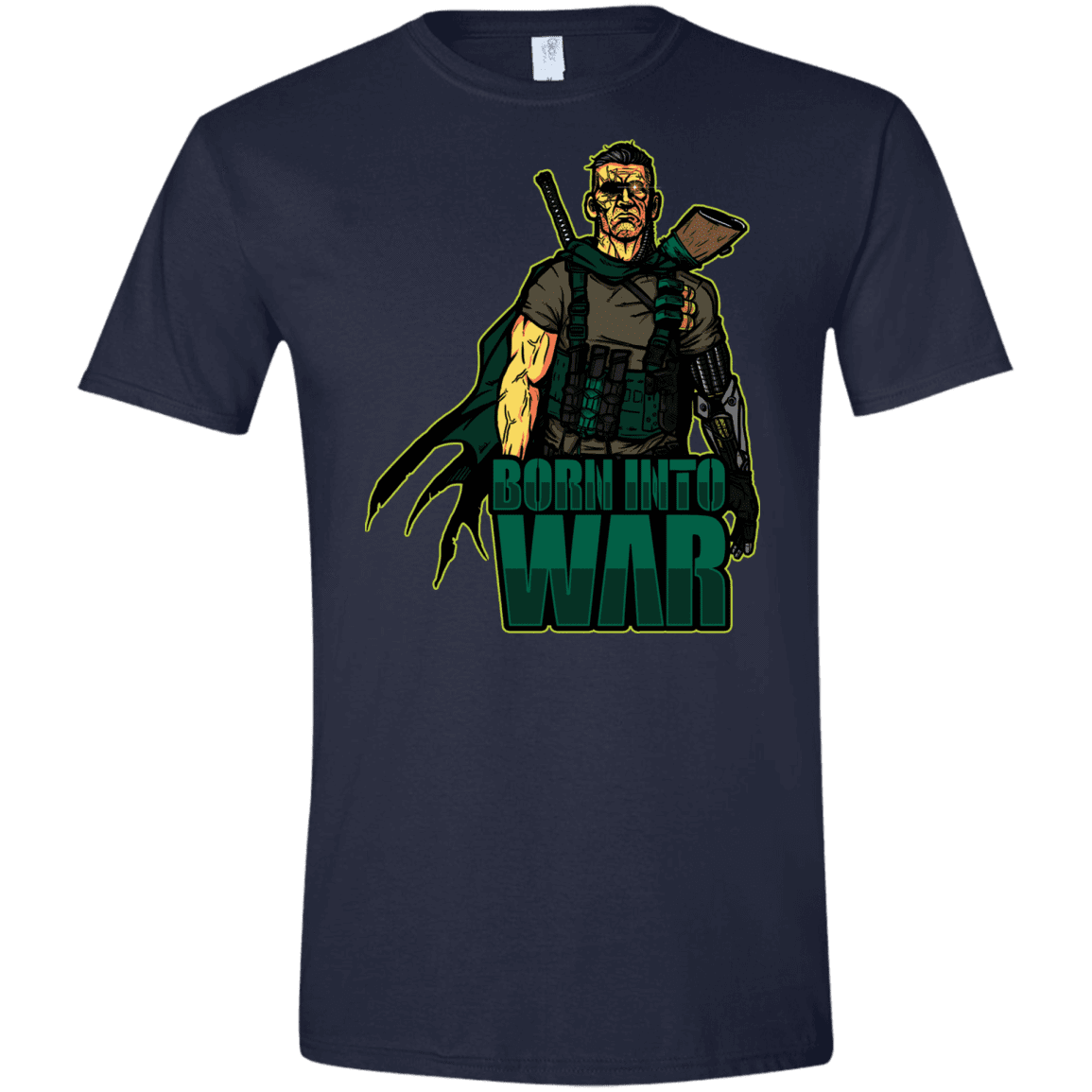T-Shirts Navy / X-Small Born Into War Men's Semi-Fitted Softstyle