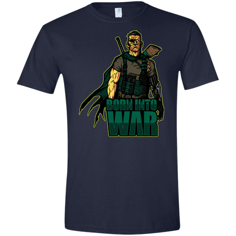 T-Shirts Navy / X-Small Born Into War Men's Semi-Fitted Softstyle