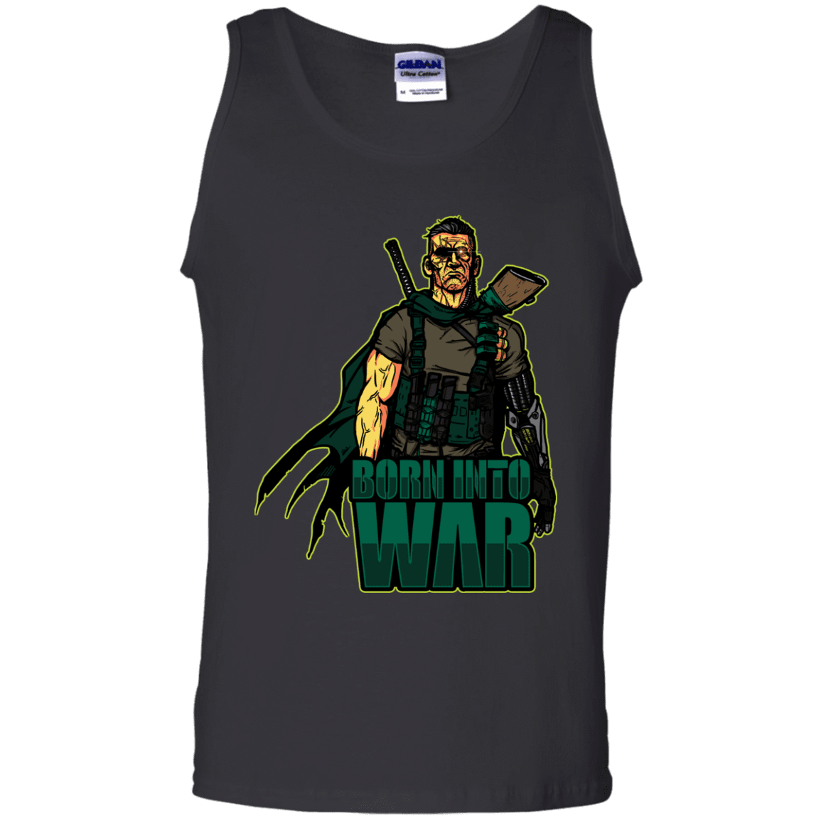 T-Shirts Black / S Born Into War Men's Tank Top