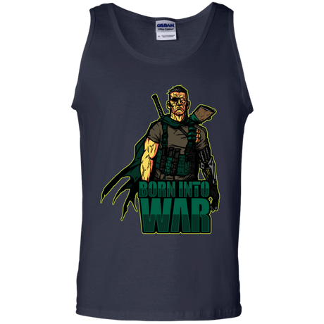 T-Shirts Navy / S Born Into War Men's Tank Top