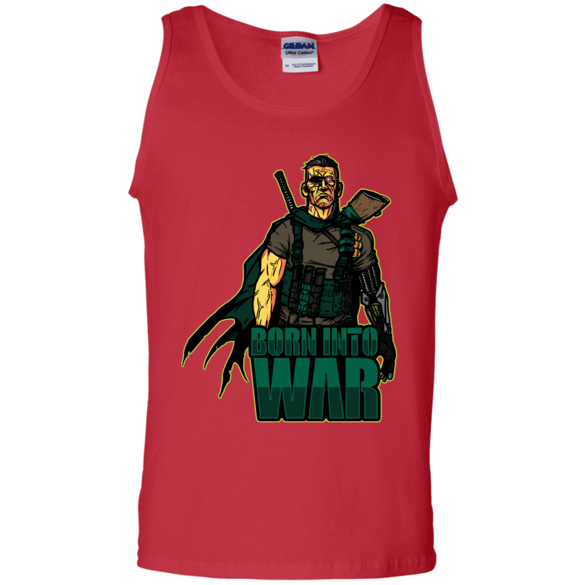 T-Shirts Red / S Born Into War Men's Tank Top