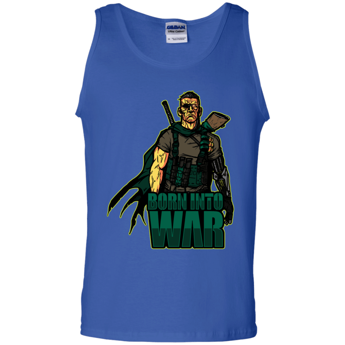 T-Shirts Royal / S Born Into War Men's Tank Top