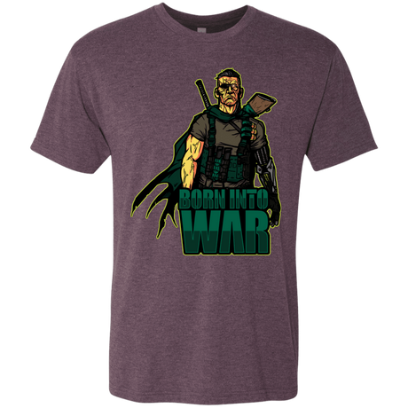 T-Shirts Vintage Purple / S Born Into War Men's Triblend T-Shirt