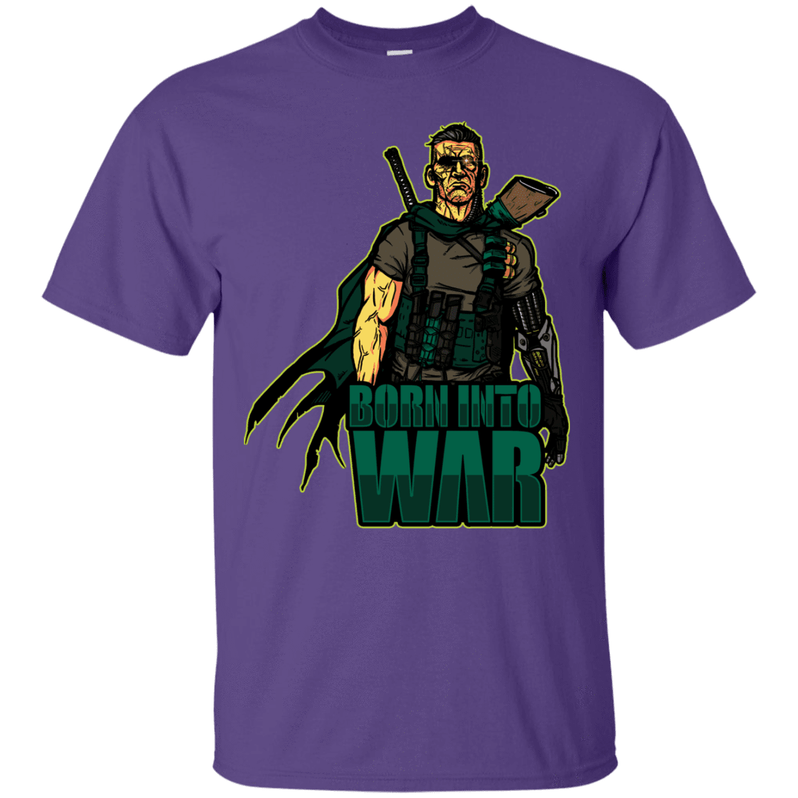 T-Shirts Purple / S Born Into War T-Shirt