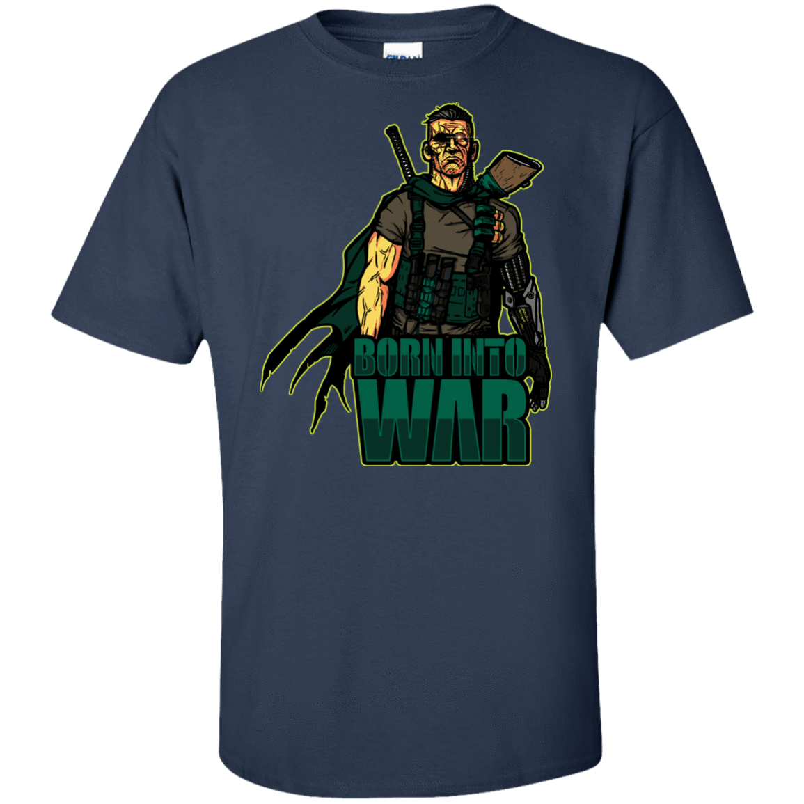 T-Shirts Navy / XLT Born Into War Tall T-Shirt