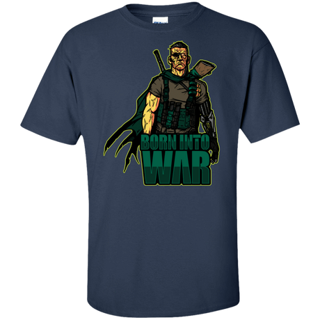 T-Shirts Navy / XLT Born Into War Tall T-Shirt