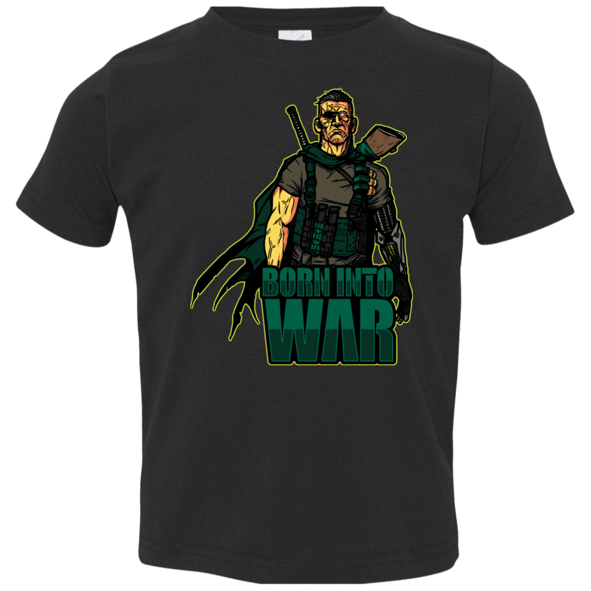 T-Shirts Black / 2T Born Into War Toddler Premium T-Shirt