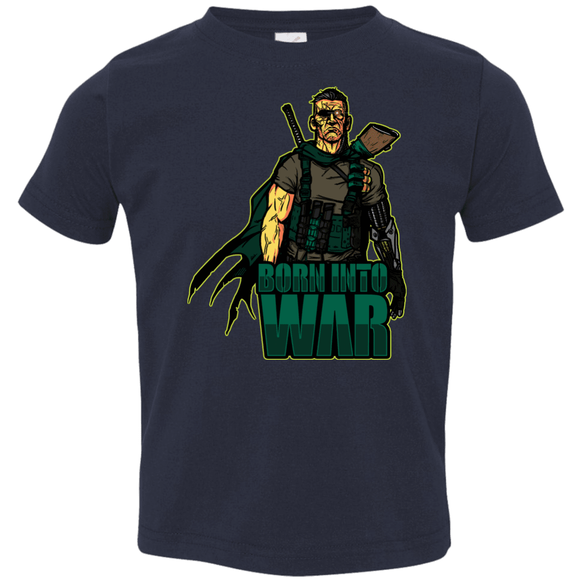 T-Shirts Navy / 2T Born Into War Toddler Premium T-Shirt