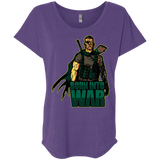 T-Shirts Purple Rush / X-Small Born Into War Triblend Dolman Sleeve