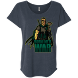T-Shirts Vintage Navy / X-Small Born Into War Triblend Dolman Sleeve