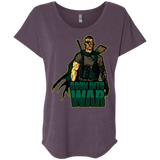 T-Shirts Vintage Purple / X-Small Born Into War Triblend Dolman Sleeve