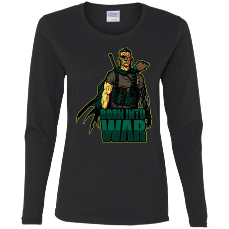 T-Shirts Black / S Born Into War Women's Long Sleeve T-Shirt
