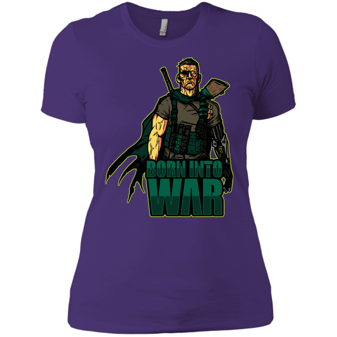 T-Shirts Purple Rush/ / X-Small Born Into War Women's Premium T-Shirt