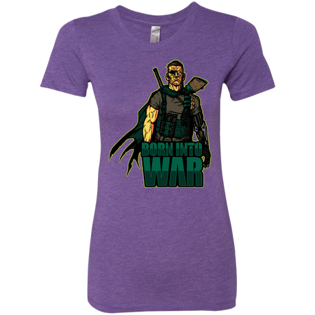 T-Shirts Purple Rush / S Born Into War Women's Triblend T-Shirt