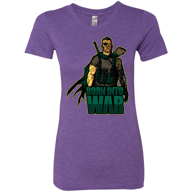 T-Shirts Purple Rush / S Born Into War Women's Triblend T-Shirt