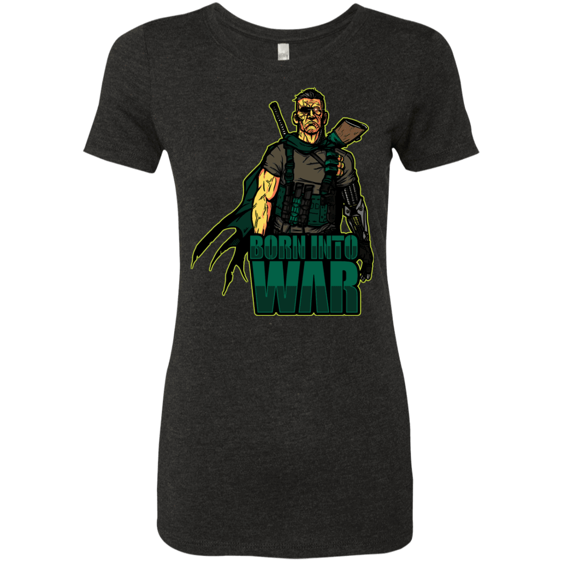 T-Shirts Vintage Black / S Born Into War Women's Triblend T-Shirt