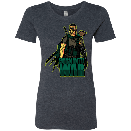 T-Shirts Vintage Navy / S Born Into War Women's Triblend T-Shirt