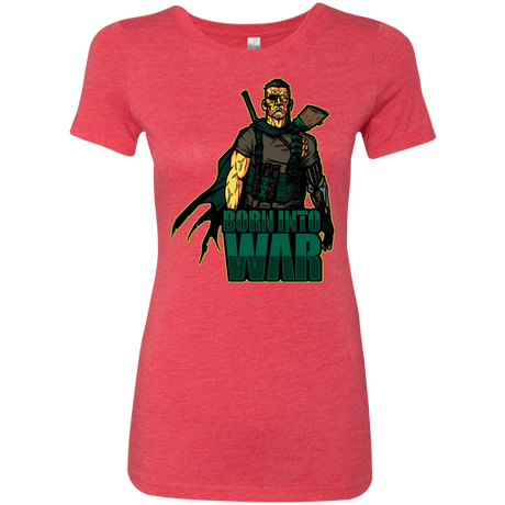 T-Shirts Vintage Red / S Born Into War Women's Triblend T-Shirt