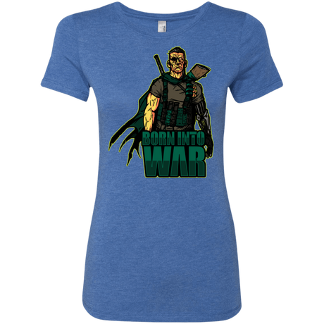 T-Shirts Vintage Royal / S Born Into War Women's Triblend T-Shirt