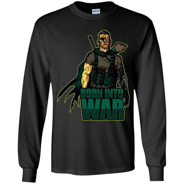 T-Shirts Black / YS Born Into War Youth Long Sleeve T-Shirt