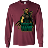 T-Shirts Maroon / YS Born Into War Youth Long Sleeve T-Shirt