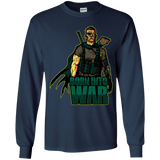 T-Shirts Navy / YS Born Into War Youth Long Sleeve T-Shirt