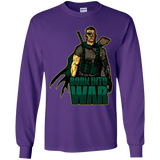 T-Shirts Purple / YS Born Into War Youth Long Sleeve T-Shirt