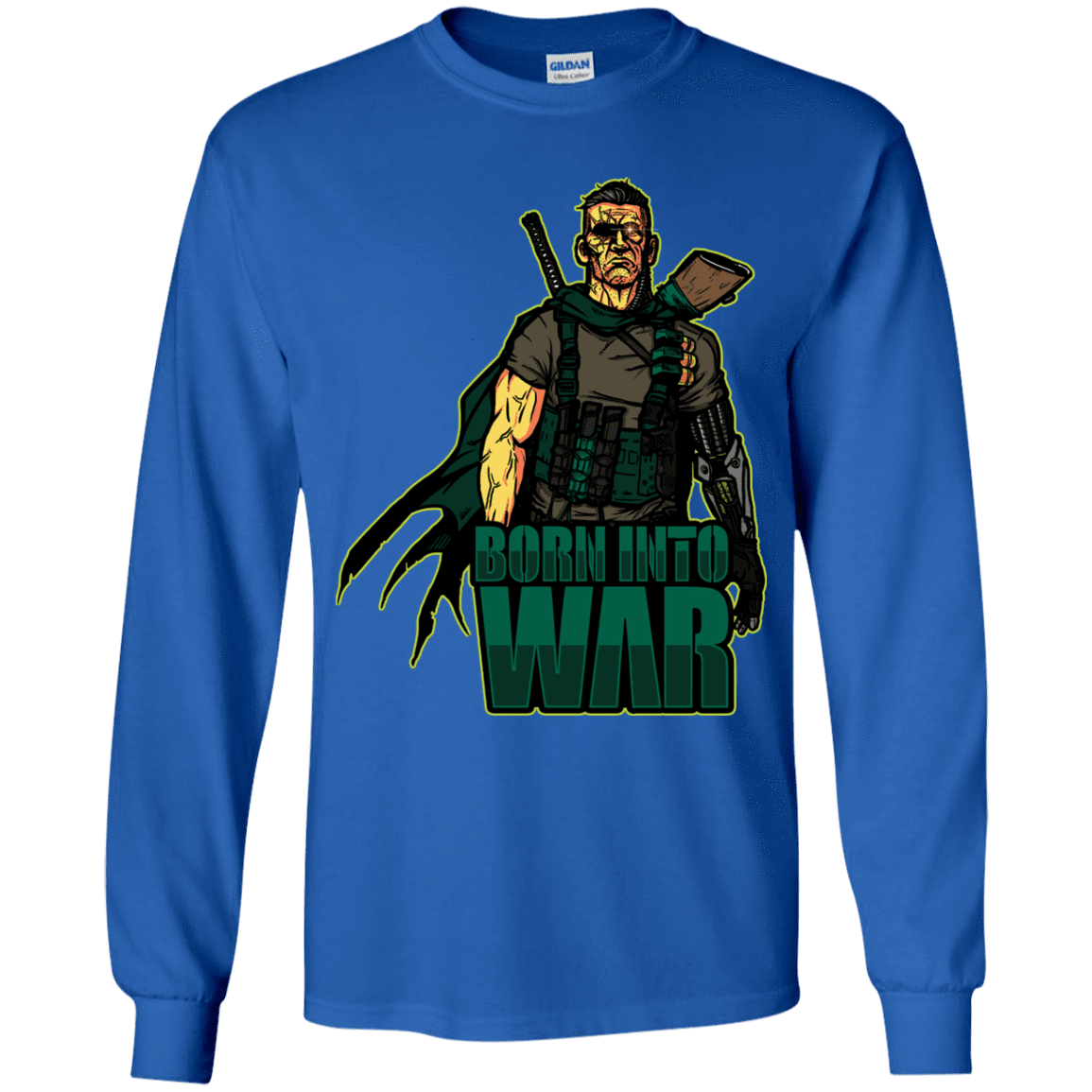 T-Shirts Royal / YS Born Into War Youth Long Sleeve T-Shirt