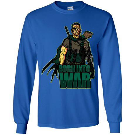 T-Shirts Royal / YS Born Into War Youth Long Sleeve T-Shirt