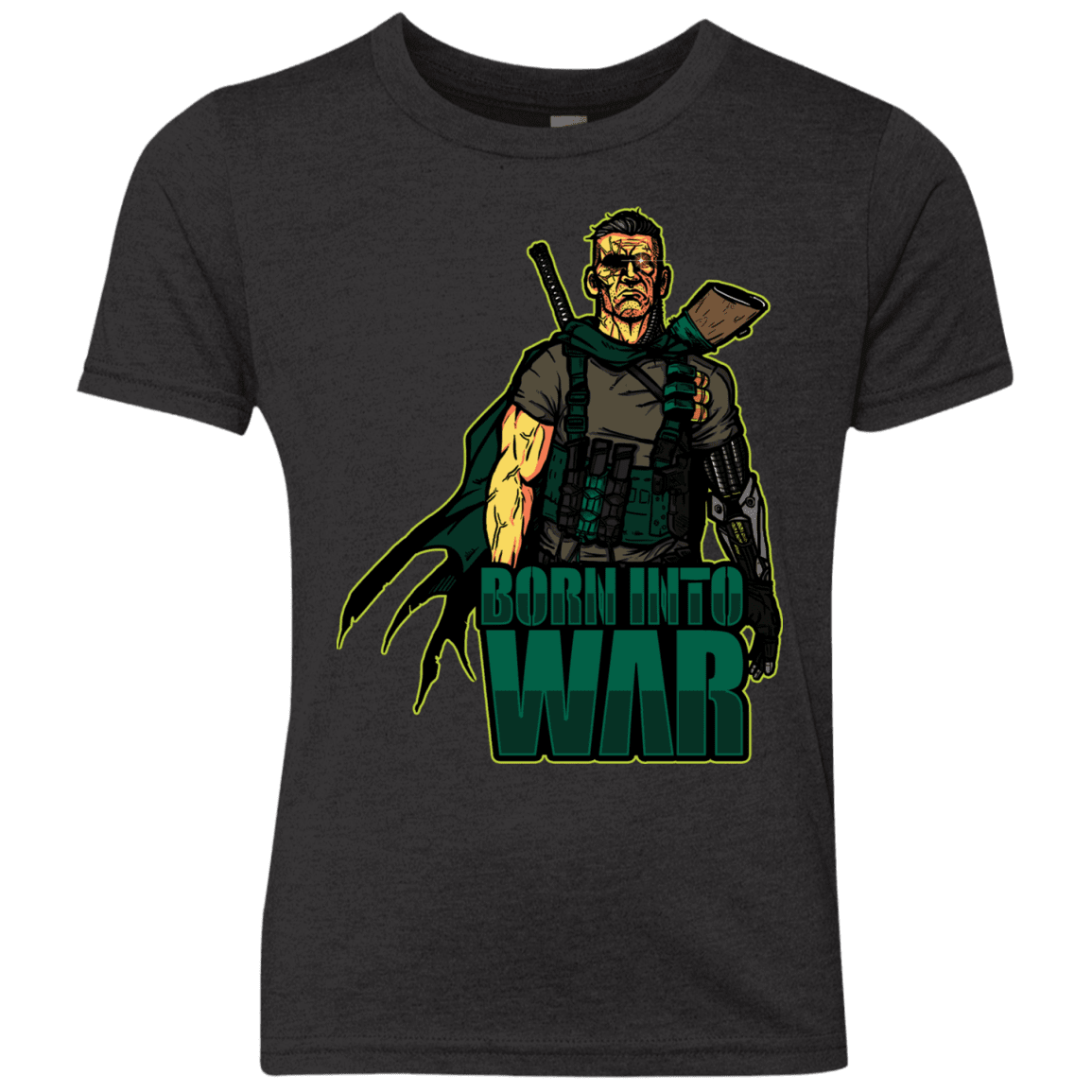 T-Shirts Vintage Black / YXS Born Into War Youth Triblend T-Shirt