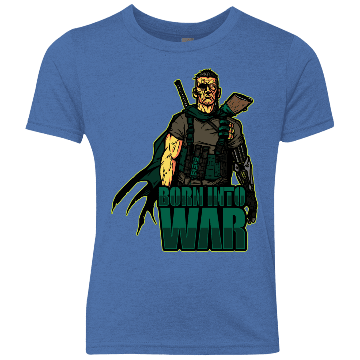 T-Shirts Vintage Royal / YXS Born Into War Youth Triblend T-Shirt