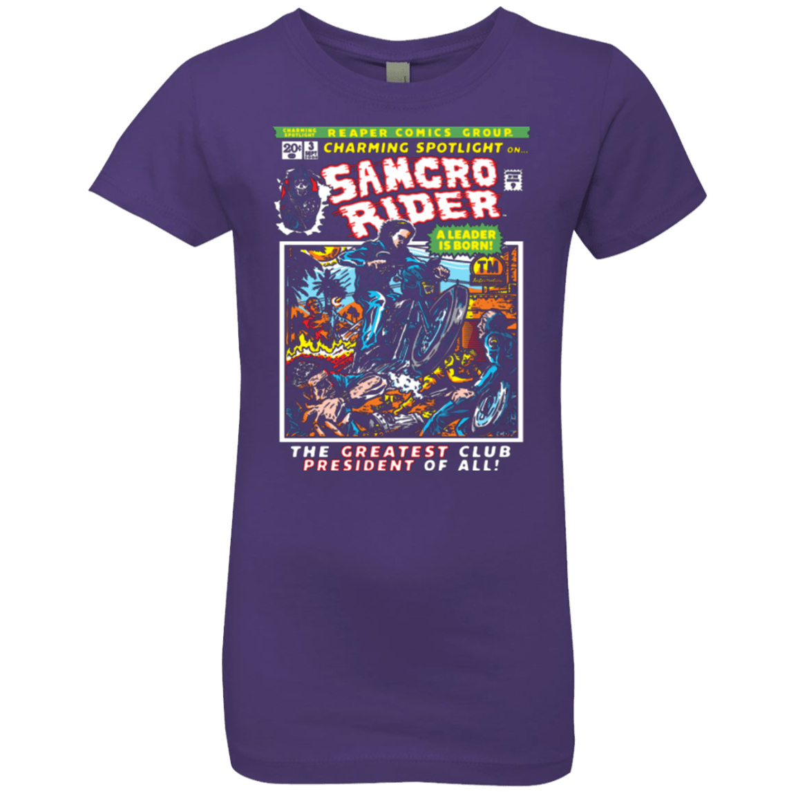 T-Shirts Purple Rush / YXS Born Leader Girls Premium T-Shirt