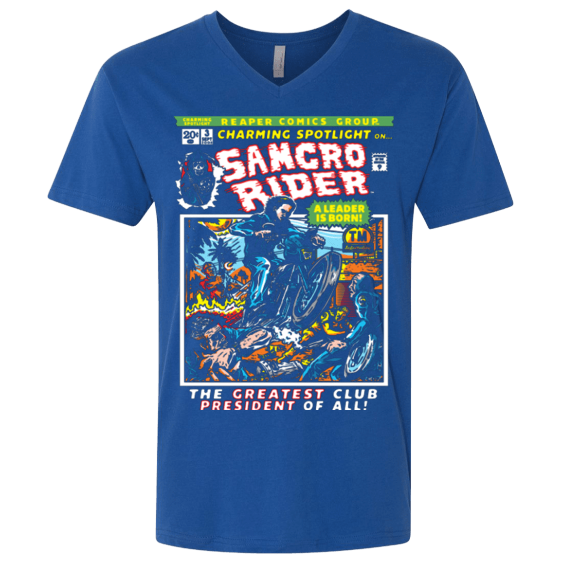 T-Shirts Royal / X-Small Born Leader Men's Premium V-Neck