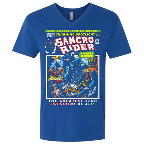 T-Shirts Royal / X-Small Born Leader Men's Premium V-Neck