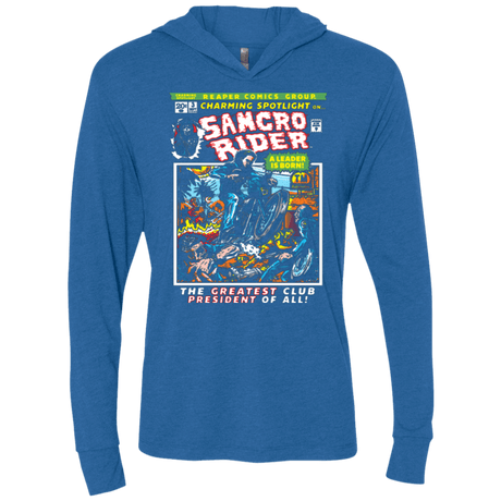 T-Shirts Vintage Royal / X-Small Born Leader Triblend Long Sleeve Hoodie Tee