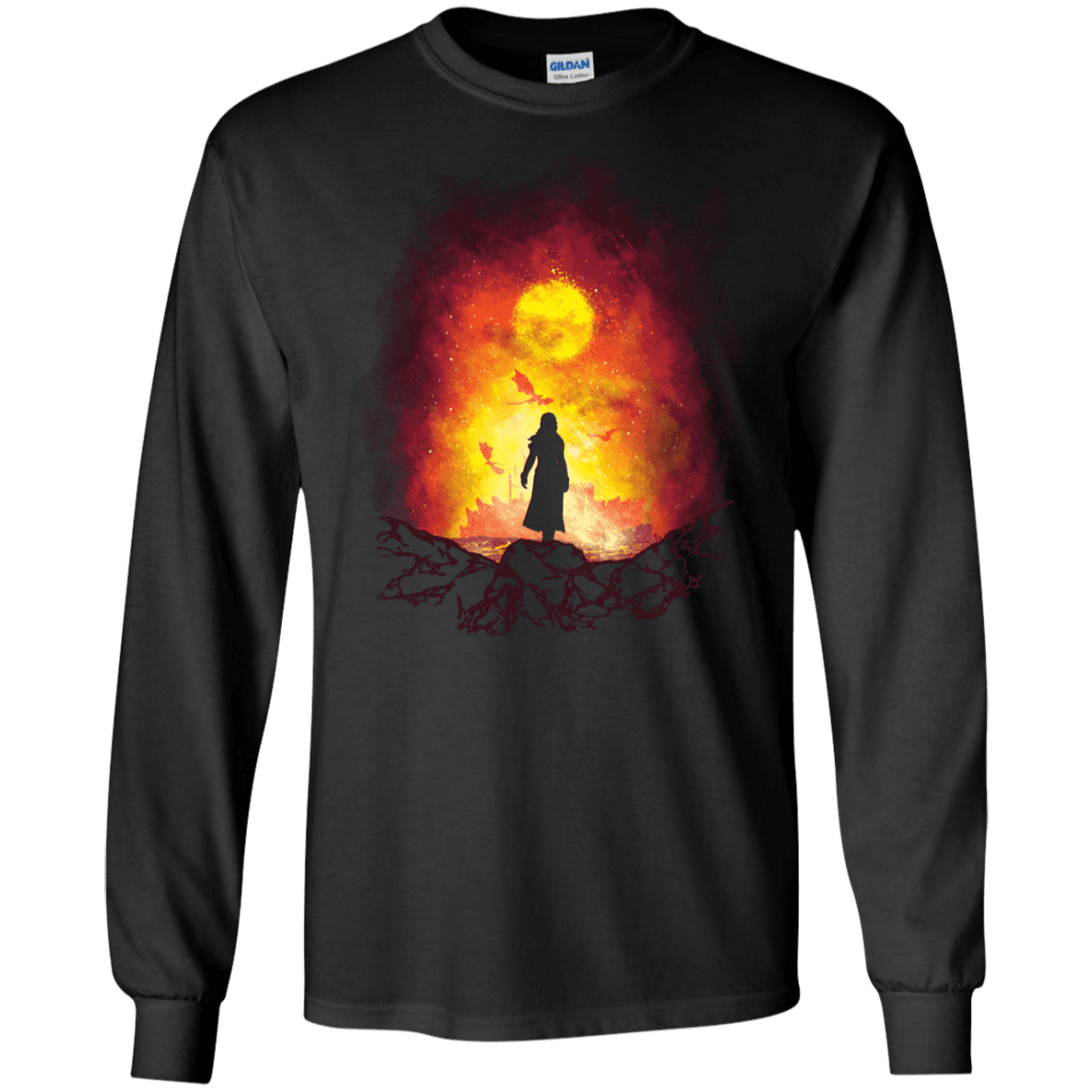 T-Shirts Black / S Born Of Fire Men's Long Sleeve T-Shirt