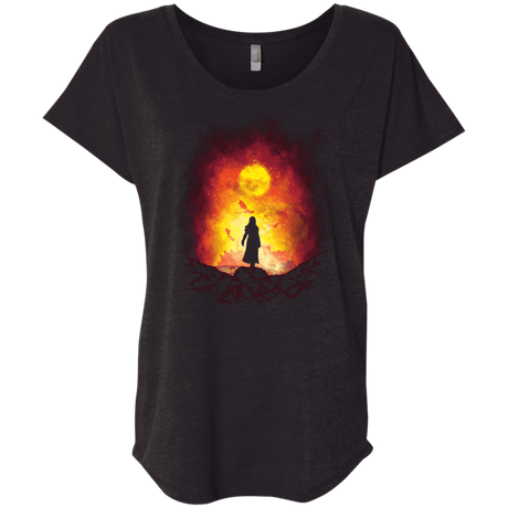 T-Shirts Vintage Black / X-Small Born Of Fire Triblend Dolman Sleeve