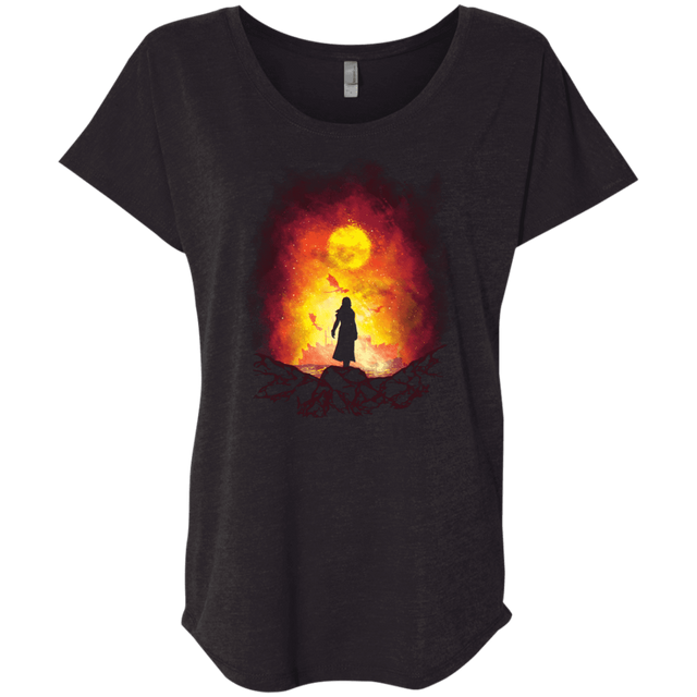 T-Shirts Vintage Black / X-Small Born Of Fire Triblend Dolman Sleeve
