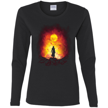 T-Shirts Black / S Born Of Fire Women's Long Sleeve T-Shirt