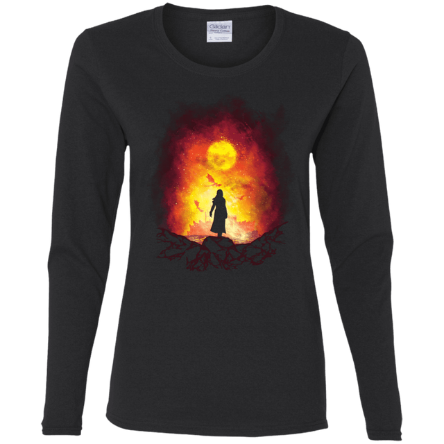 T-Shirts Black / S Born Of Fire Women's Long Sleeve T-Shirt