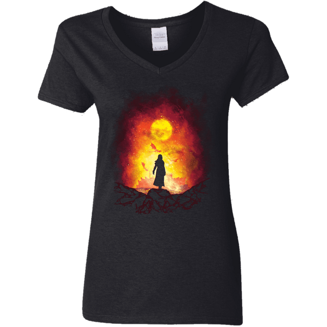 T-Shirts Black / S Born Of Fire Women's V-Neck T-Shirt