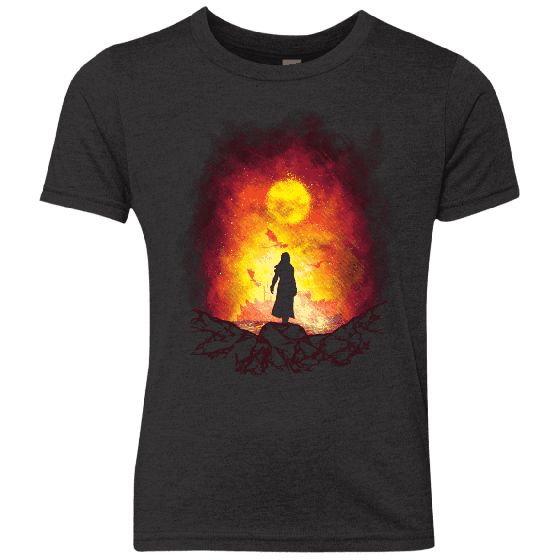 T-Shirts Vintage Black / YXS Born Of Fire Youth Triblend T-Shirt
