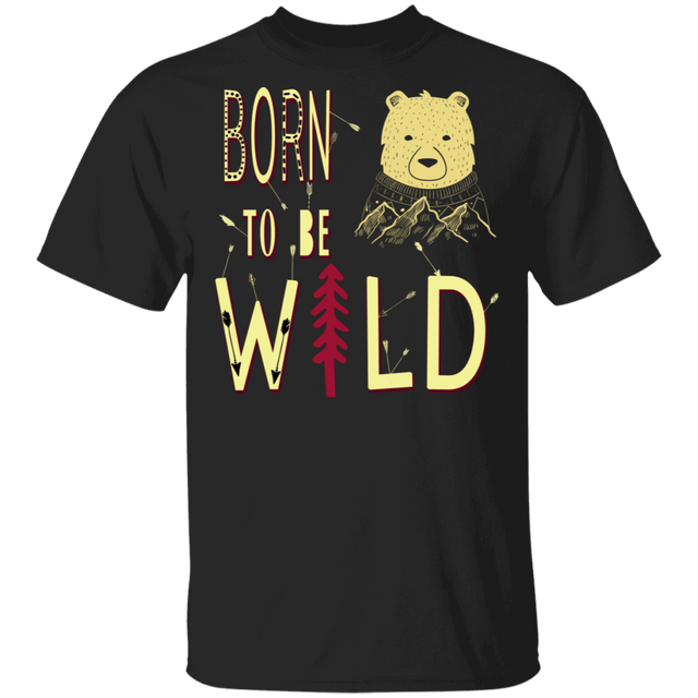 T-Shirts Black / S Born To Be Wild Bear T-Shirt