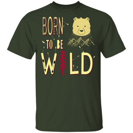 T-Shirts Forest / S Born To Be Wild Bear T-Shirt