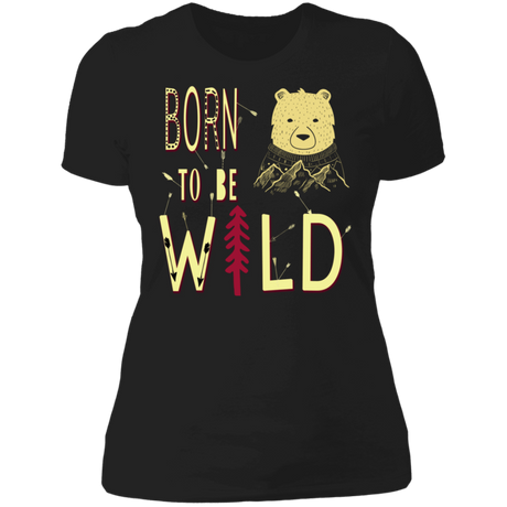 T-Shirts Black / S Born To Be Wild Bear Women's Premium T-Shirt
