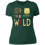 T-Shirts Forest Green / S Born To Be Wild Bear Women's Premium T-Shirt