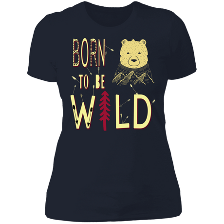 T-Shirts Midnight Navy / S Born To Be Wild Bear Women's Premium T-Shirt
