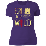 T-Shirts Purple Rush/ / S Born To Be Wild Bear Women's Premium T-Shirt